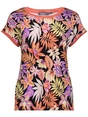 Geisha T-shirt fancy rib AOP