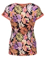 Geisha T-shirt fancy rib AOP