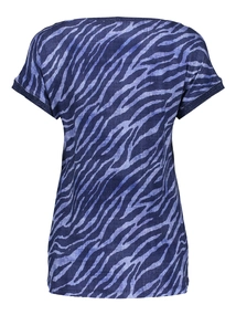 Geisha T-shirt fancy rib AOP