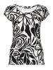 Geisha T-shirt round neck jersey AOP