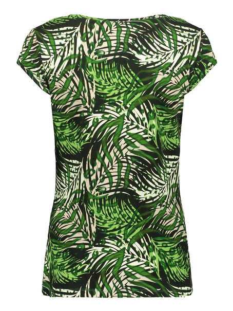 Geisha T-shirt round neck jersey AOP
