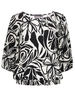 Geisha T-shirt smock jersey AOP