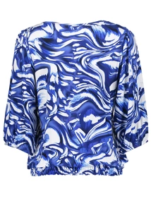 Geisha T-shirt smock jersey AOP