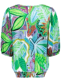 Geisha T-shirt smock jersey AOP