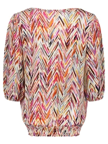 Geisha T-shirt smock jersey AOP