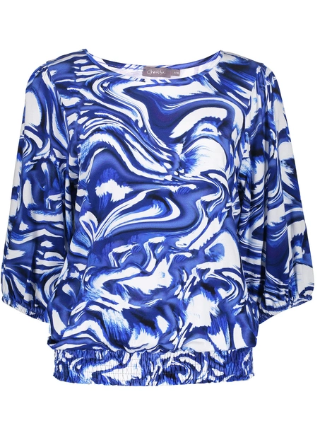 Geisha T-shirt smock jersey AOP