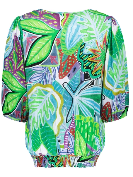 Geisha T-shirt smock jersey AOP