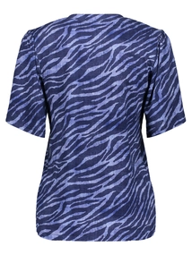 Geisha T-shirt V-neck AOP