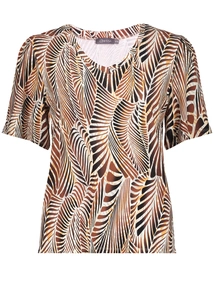 Geisha T-shirt V-neck AOP
