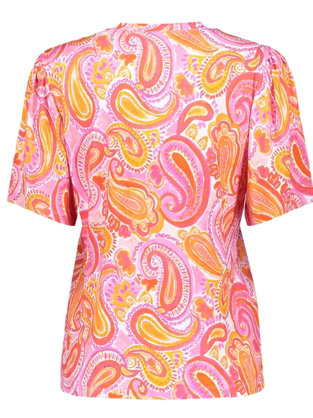 Geisha T-shirt V-neck AOP