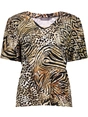 Geisha T-shirt v-neck jersey AOP