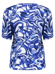 Geisha T-shirt v-neck jersey AOP