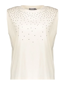 Geisha T-shirt with rhinestones