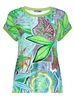 Geisha T-shirt with rib jersey AOP