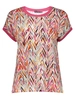 Geisha T-shirt with rib jersey AOP