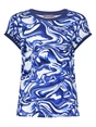Geisha T-shirt with rib jersey AOP