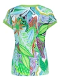 Geisha T-shirt with rib jersey AOP