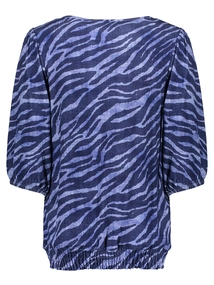Geisha T-shirt with smock AOP