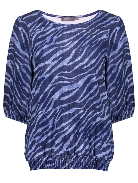 Geisha T-shirt with smock AOP