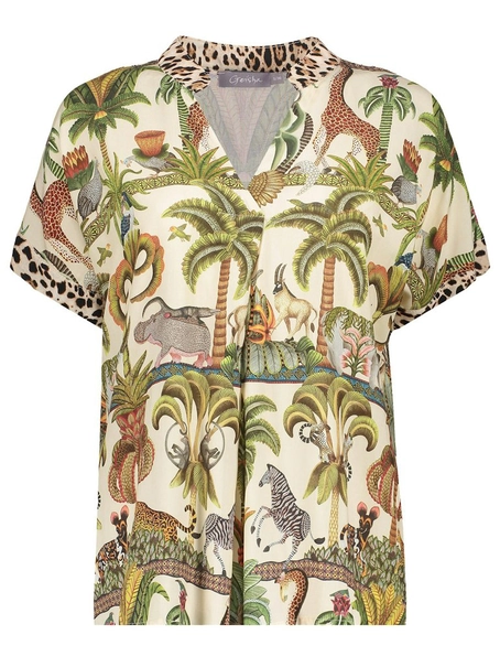 Geisha Top animal jungle