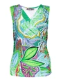Geisha Top cross over jersey AOP