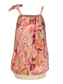 Geisha Top halter paisley print