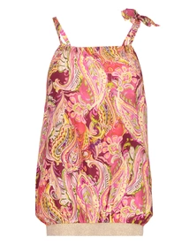 Geisha Top halter paisley print