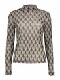 Geisha Top mesh AOP