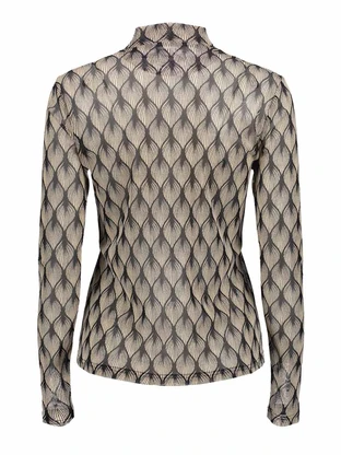 Geisha Top mesh AOP