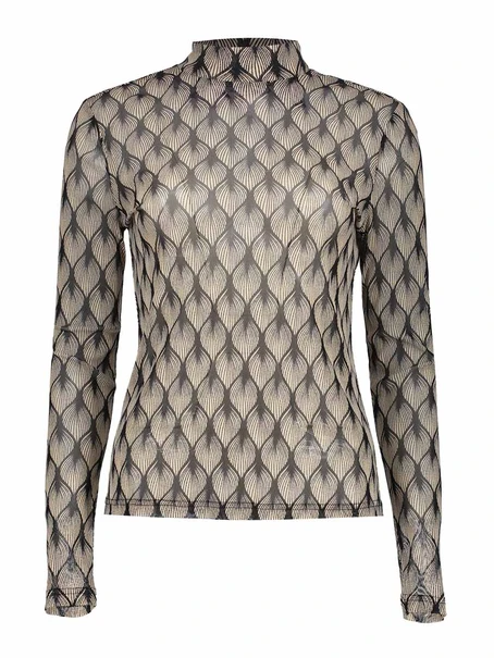 Geisha Top mesh AOP