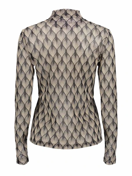 Geisha Top mesh AOP