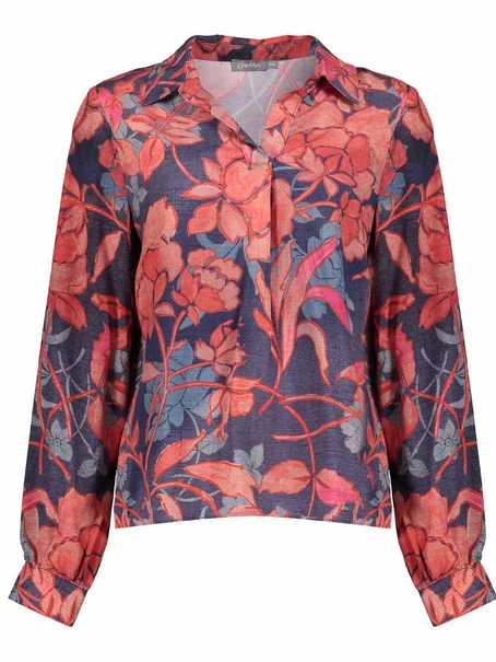 Geisha Top print