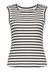 Geisha Top rib striped
