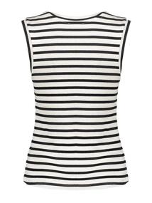 Geisha Top rib striped