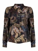 Geisha Top satin AOP animal