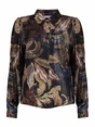 Geisha Top satin AOP animal