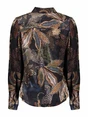 Geisha Top satin AOP animal