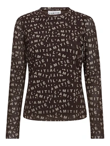Haute L'amitié L'AMITIÉ Mesh Ls O-Neck