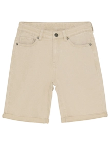 Indian Blue Jeans Denim Wide Shorts Sand