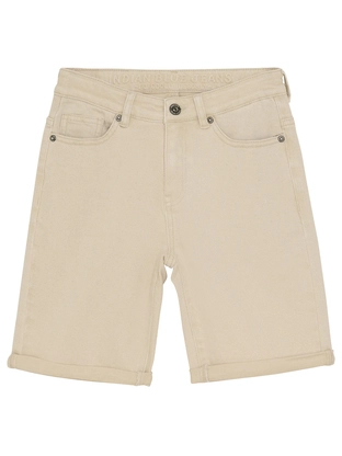 Indian Blue Jeans Denim Wide Shorts Sand