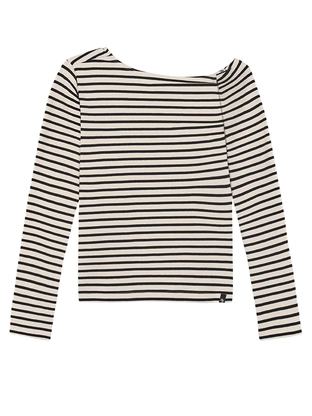 Indian Blue Jeans Longsleeve Offshoulder Stripe