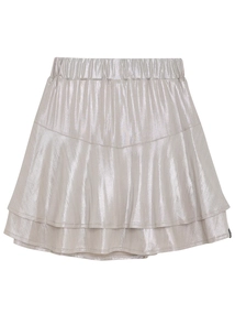 Indian Blue Jeans Metallic Ruffle Skirt