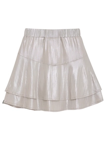 Indian Blue Jeans Metallic Ruffle Skirt