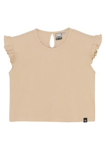 Indian Blue Jeans Ruffle Sleeve Cropped Top