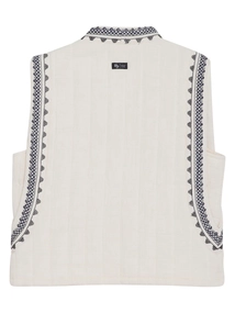 Indian Blue Jeans Sleeveless Embroidery Vest