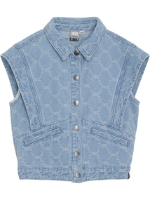 Indian Blue Jeans Sleeveless Fancy Denim Vest