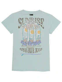 Indian Blue Jeans T-shirt Chest and Backprint