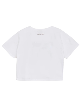 Indian Blue Jeans T-shirt Wide Cropped