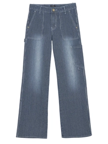 Indian Blue Jeans Wide Worker Striped Pants