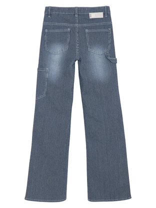 Indian Blue Jeans Wide Worker Striped Pants